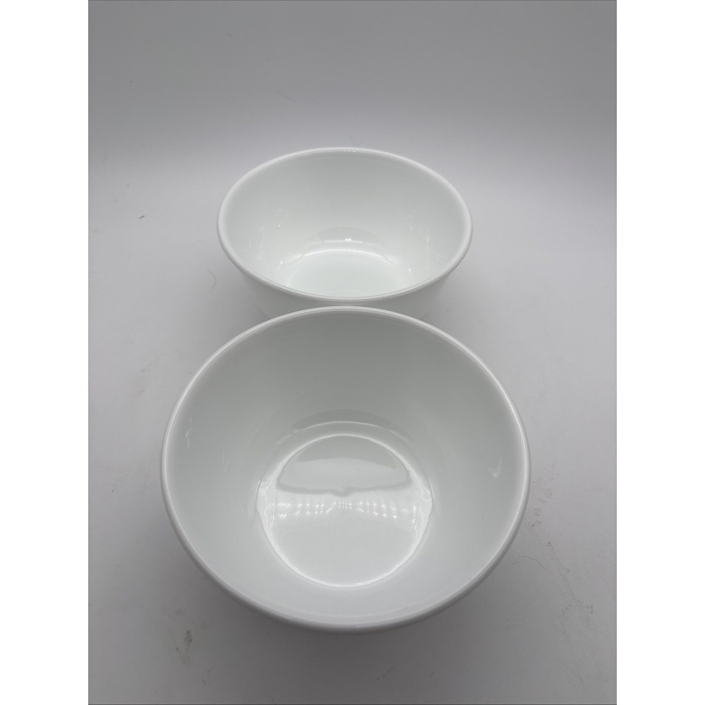 Corning Corelle Vitrelle WINTER FROST WHITE 6 1/4" Salad Cereal Bowls Set of 2